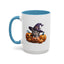 Halloween Mug - Witch Cat Hiding In Pumpkins