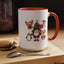Christmas - Merry Christmas White Text Santa Reindeer Penguin Fox
