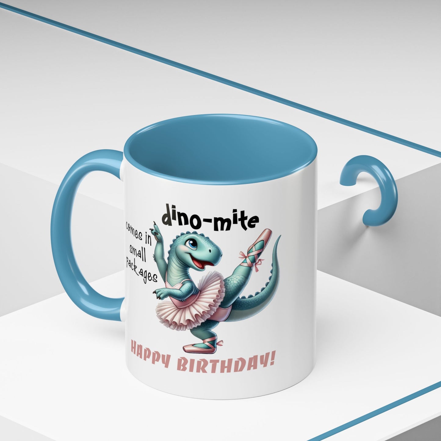 Birthday Mug - Dino-mite (Girl)