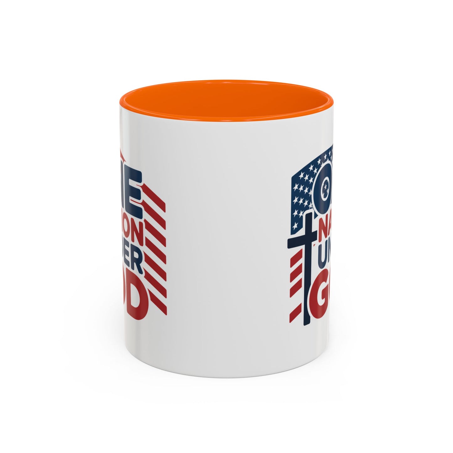 Religious Mug - One Nation Flag Cross