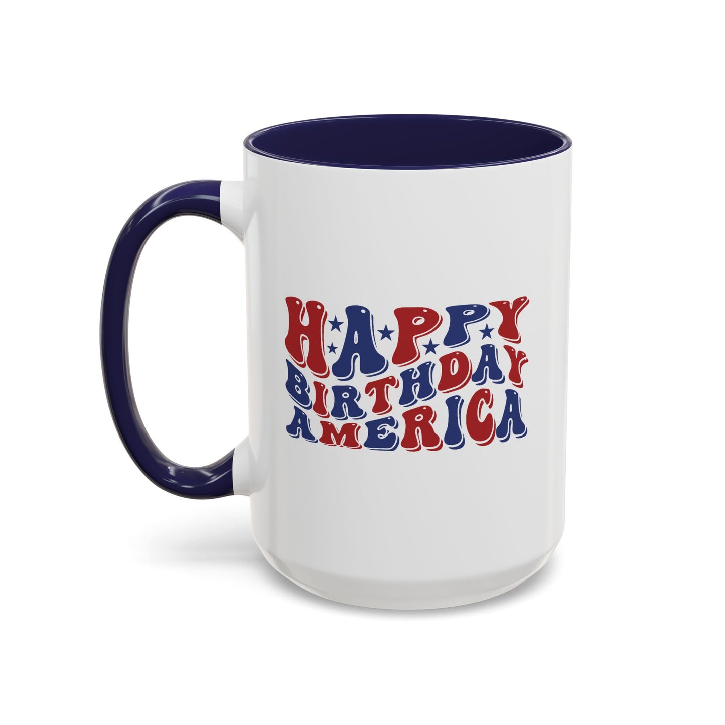 4th of July Mug - Happy Birthday America Retro