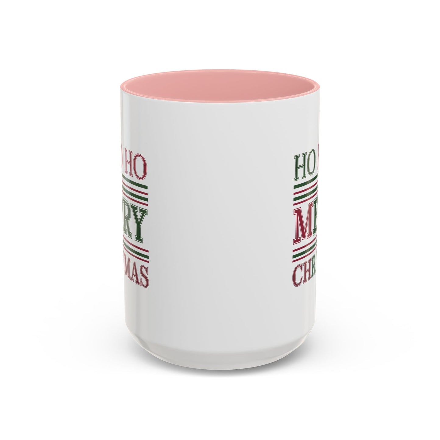 Christmas Mug - Ho Ho Ho Merry Christmas Red & Green Text 3