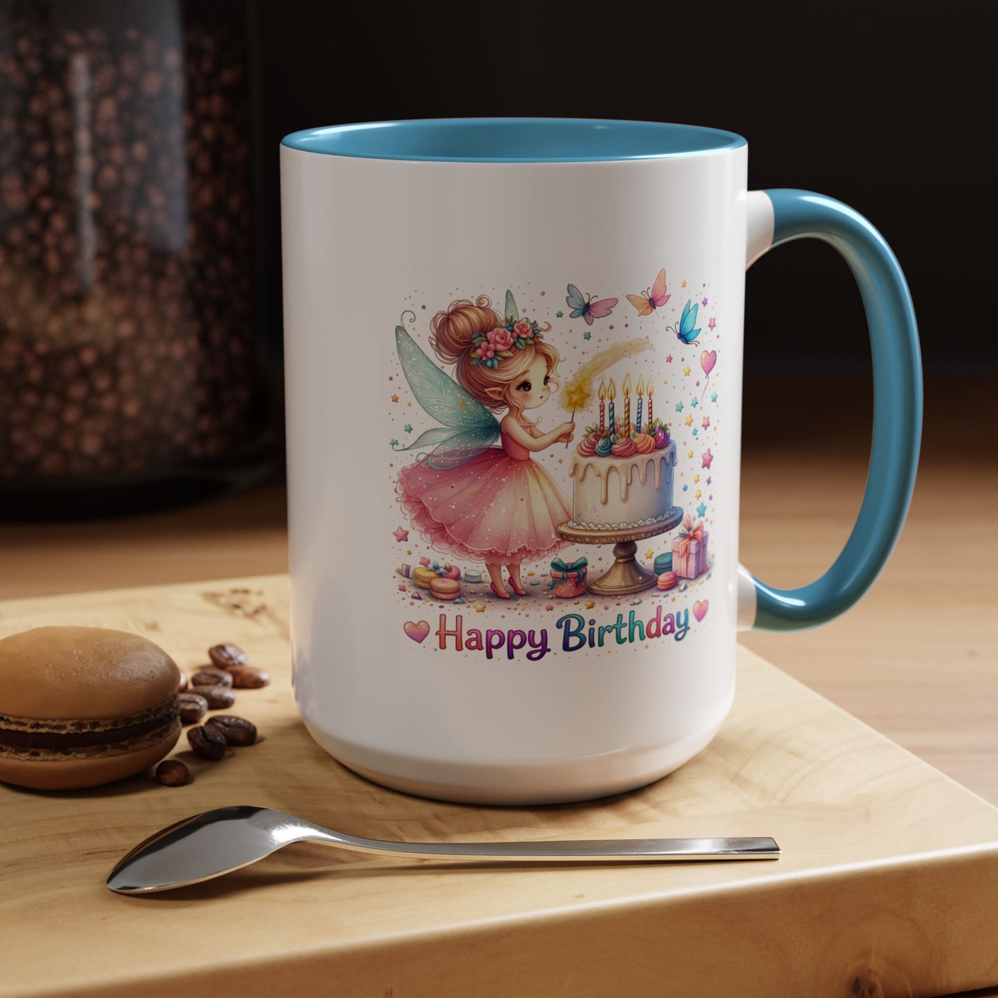 Birthday Mug - Fairy Butterflies