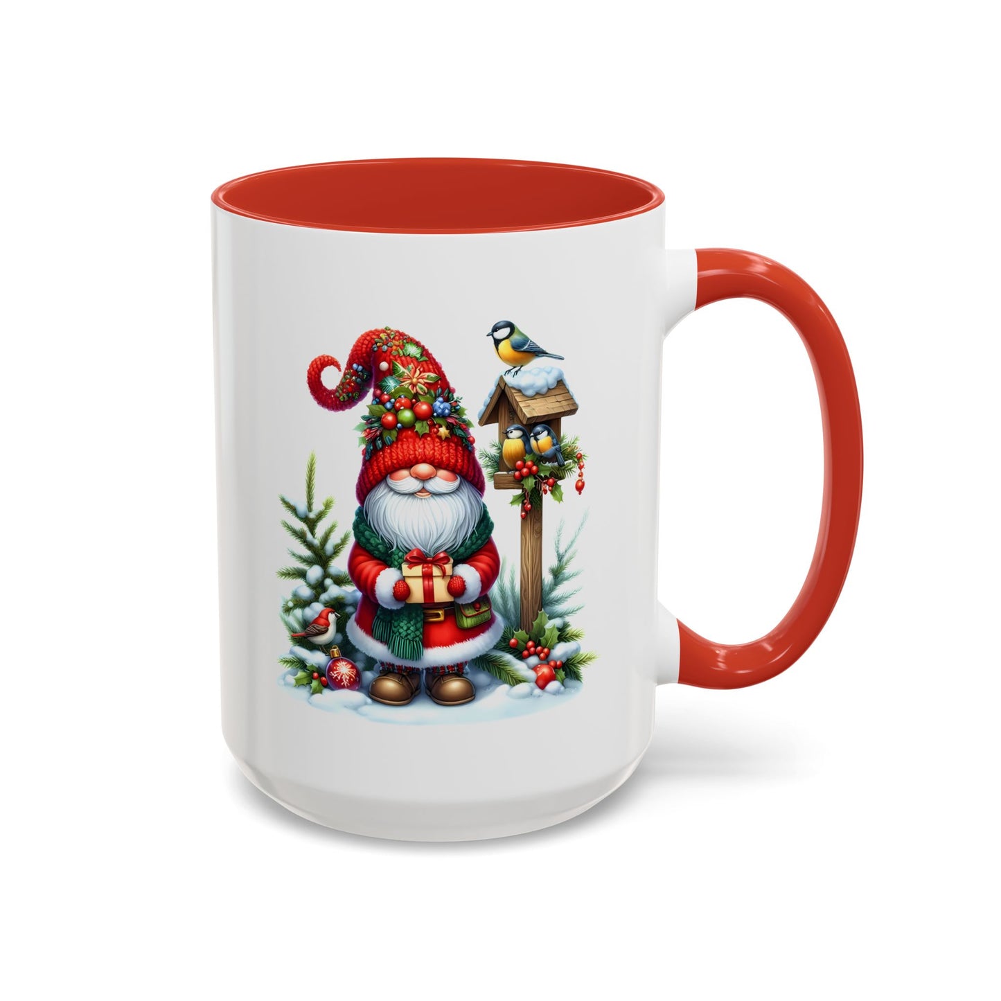 Christmas Mug - Gnome and Birds