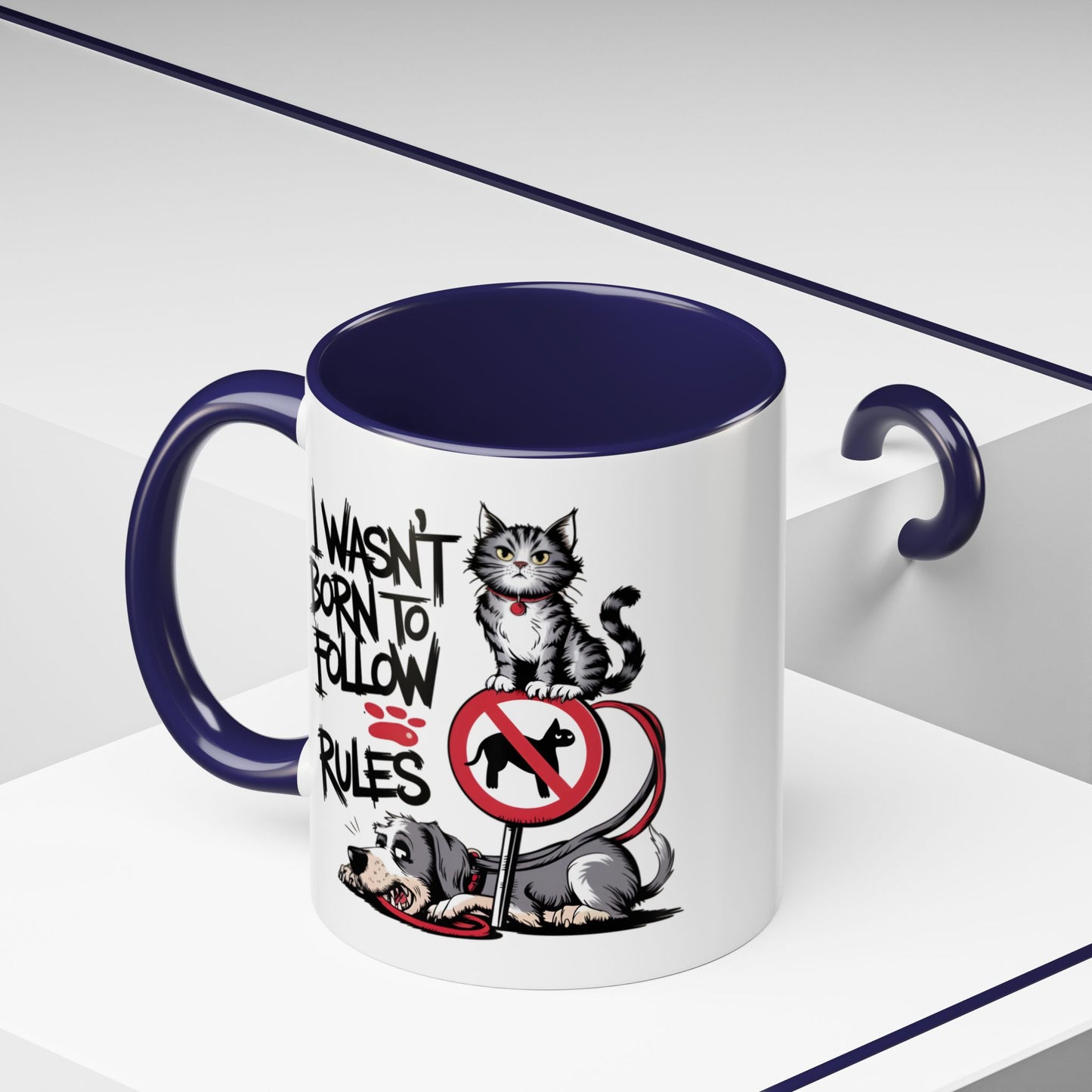Animal Mug - I Wasn't Born To Follow Rules