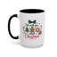Christmas Mug - We Wish You a Merry Christmas Black & Red Text Cookies & Candy