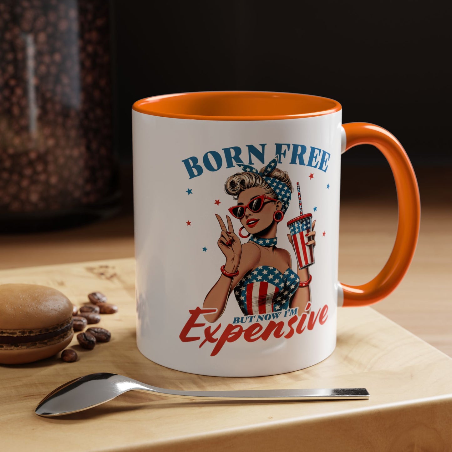 4th of July Mug - Born Free But Now I'm Expensive