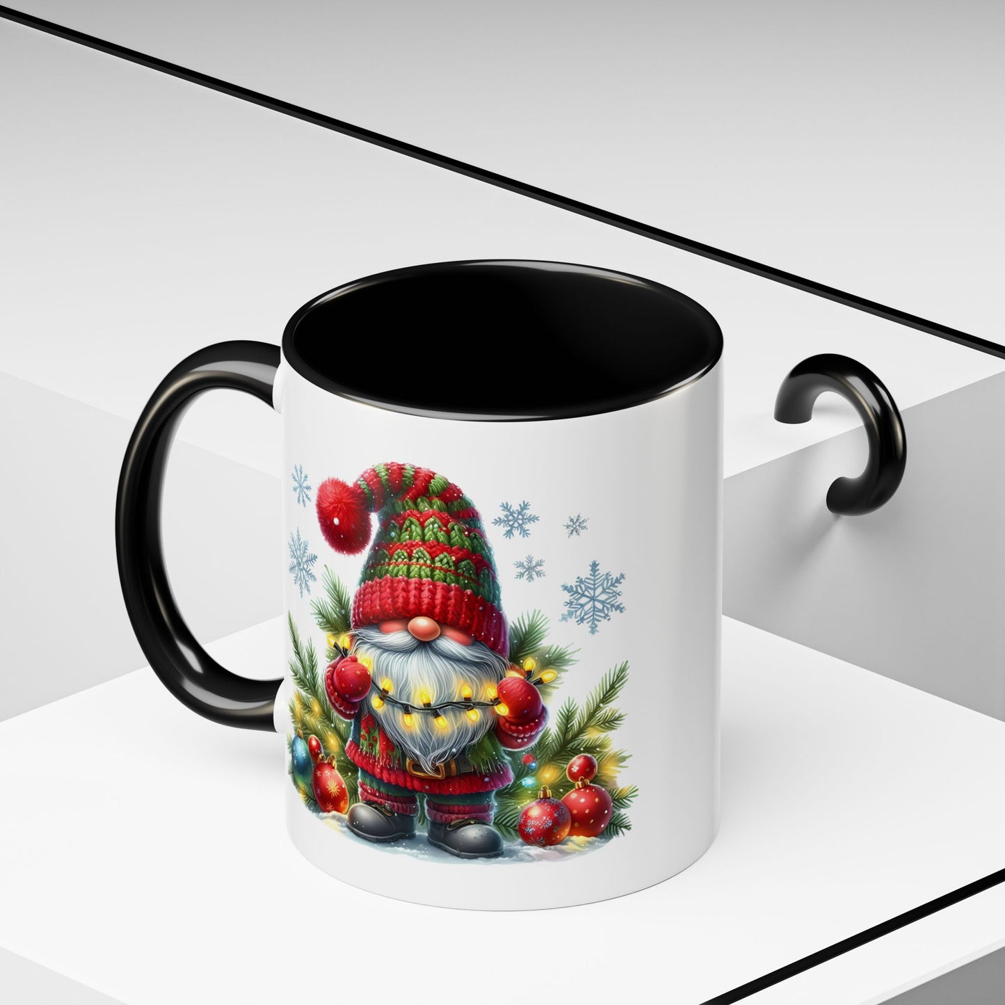 Christmas Mug - Gnome with Christmas Lights