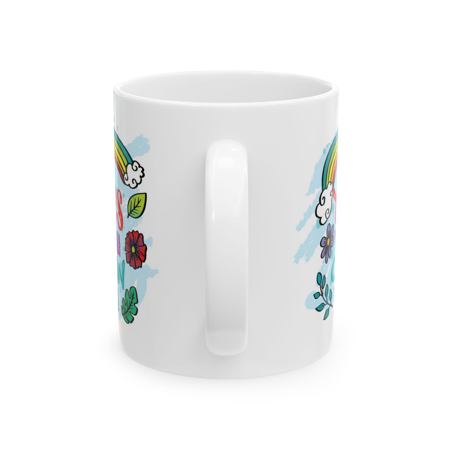 Motivation Mug - Yes You Can Rainbow