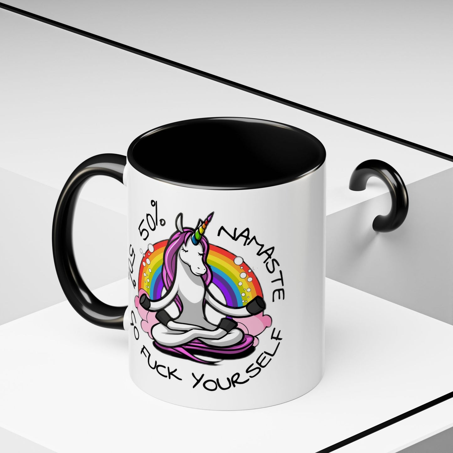 Adult Mug - 50% Namaste 50% Go Fuck Yourself