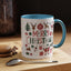 Christmas Mug - Merry Christmas Red White & Green Text Collage