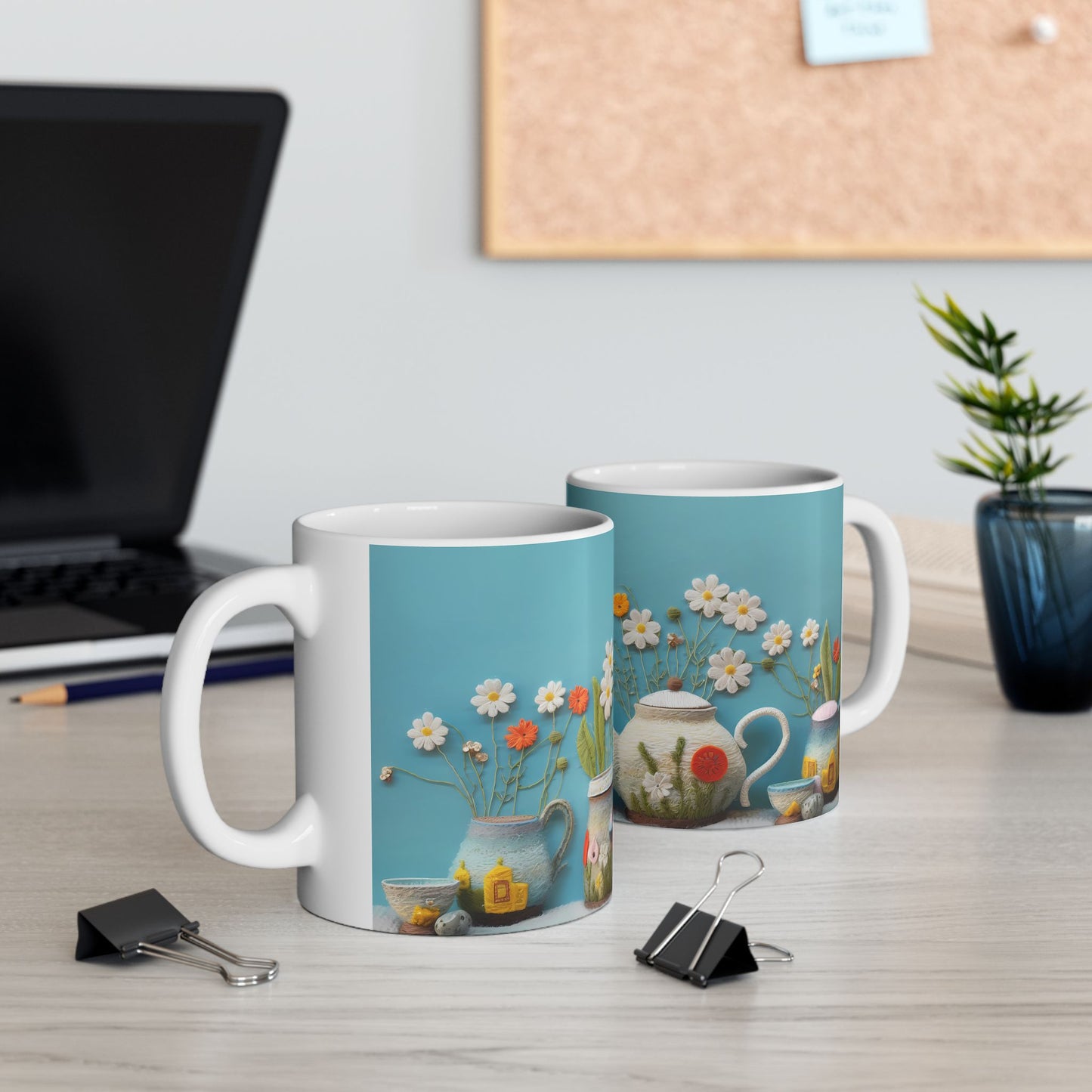 Artistic Mug - Felted Tea Pot