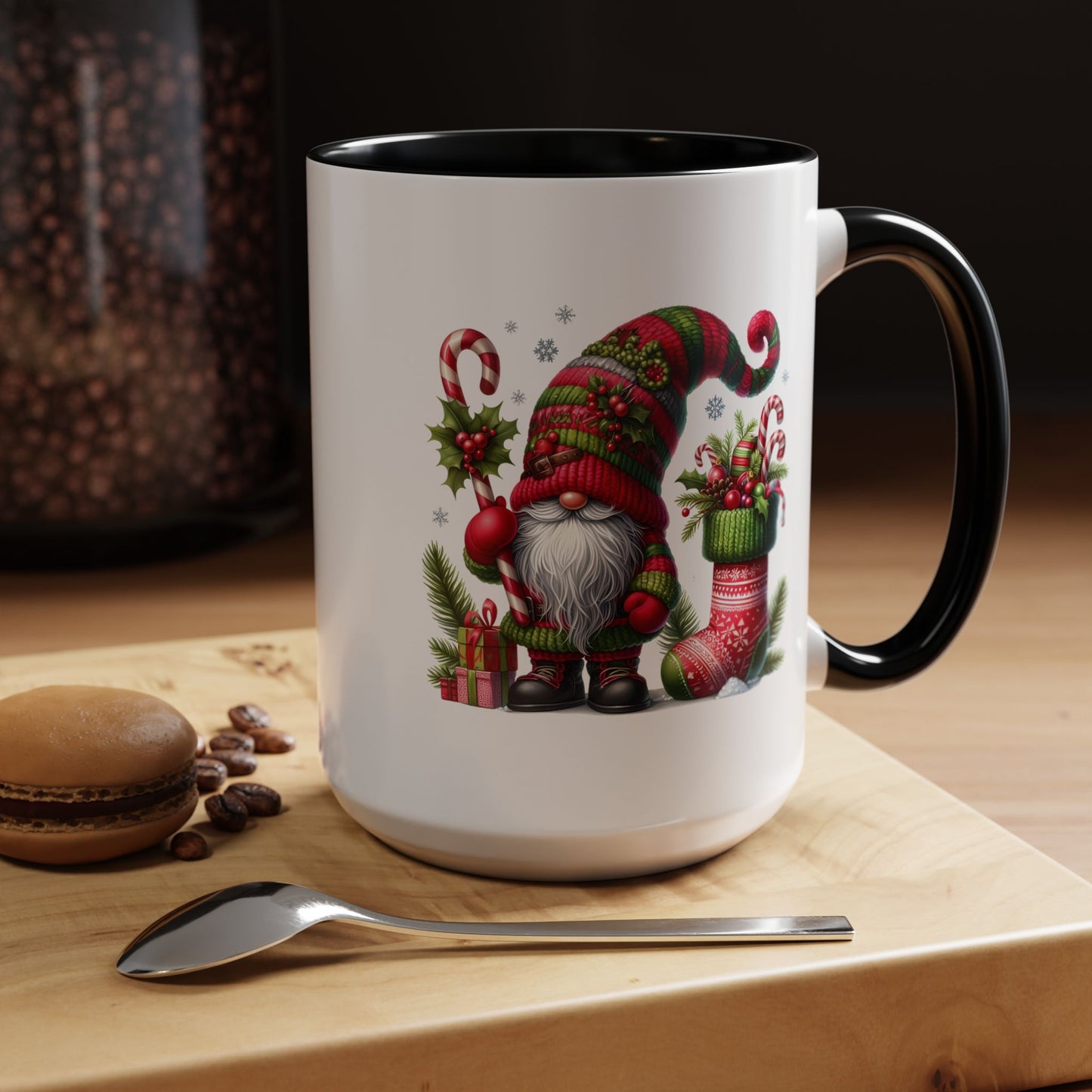Christmas Mug - Gnome and Christmas Stocking