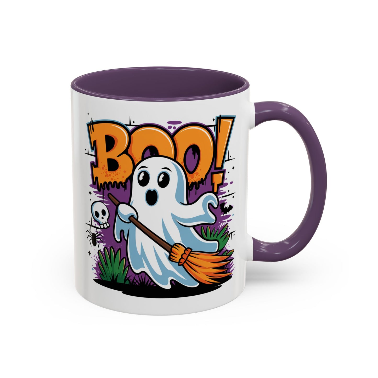 Halloween Mug - Boo! Flying Ghost With Broom