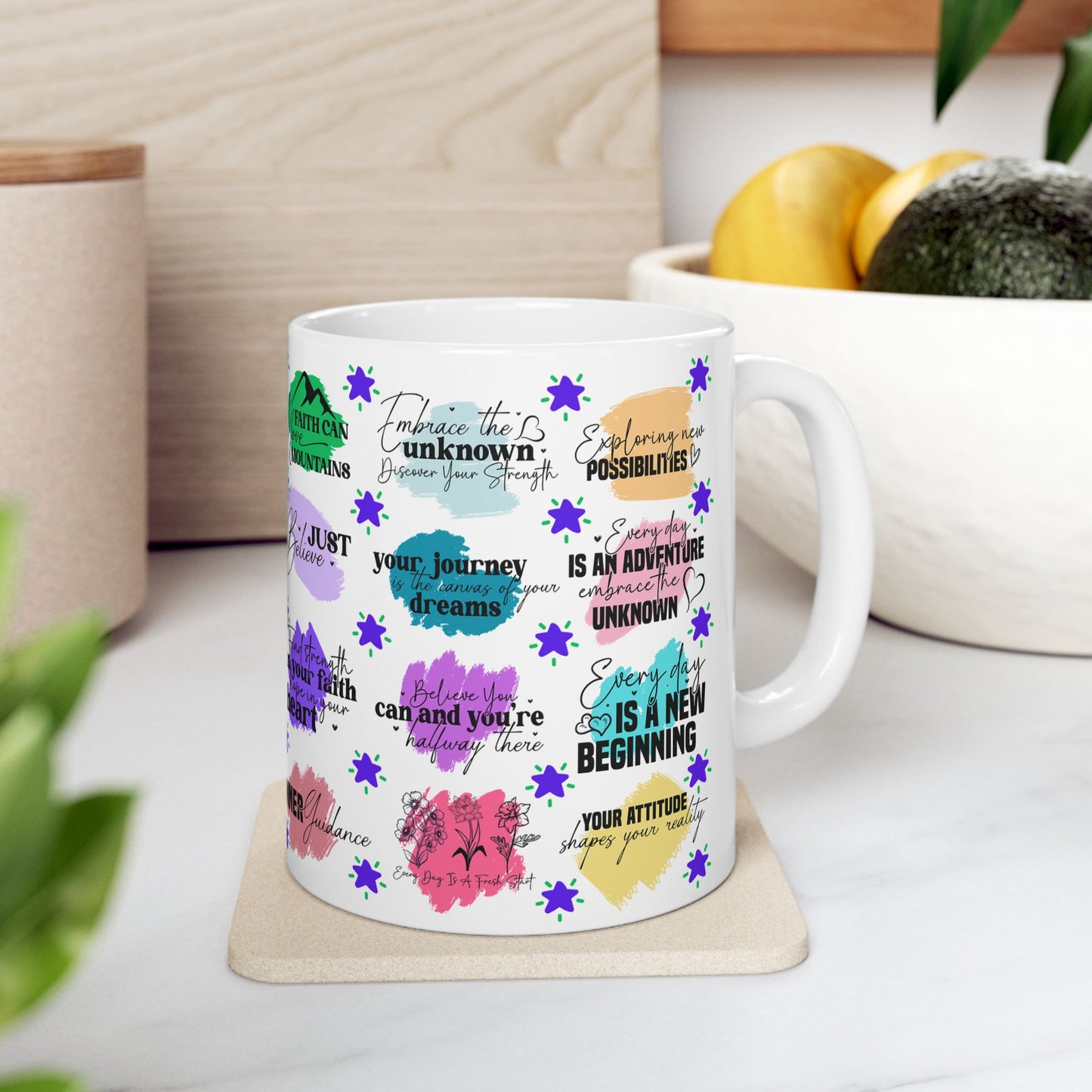 Motivation Mug - Faith Can Move Mountains