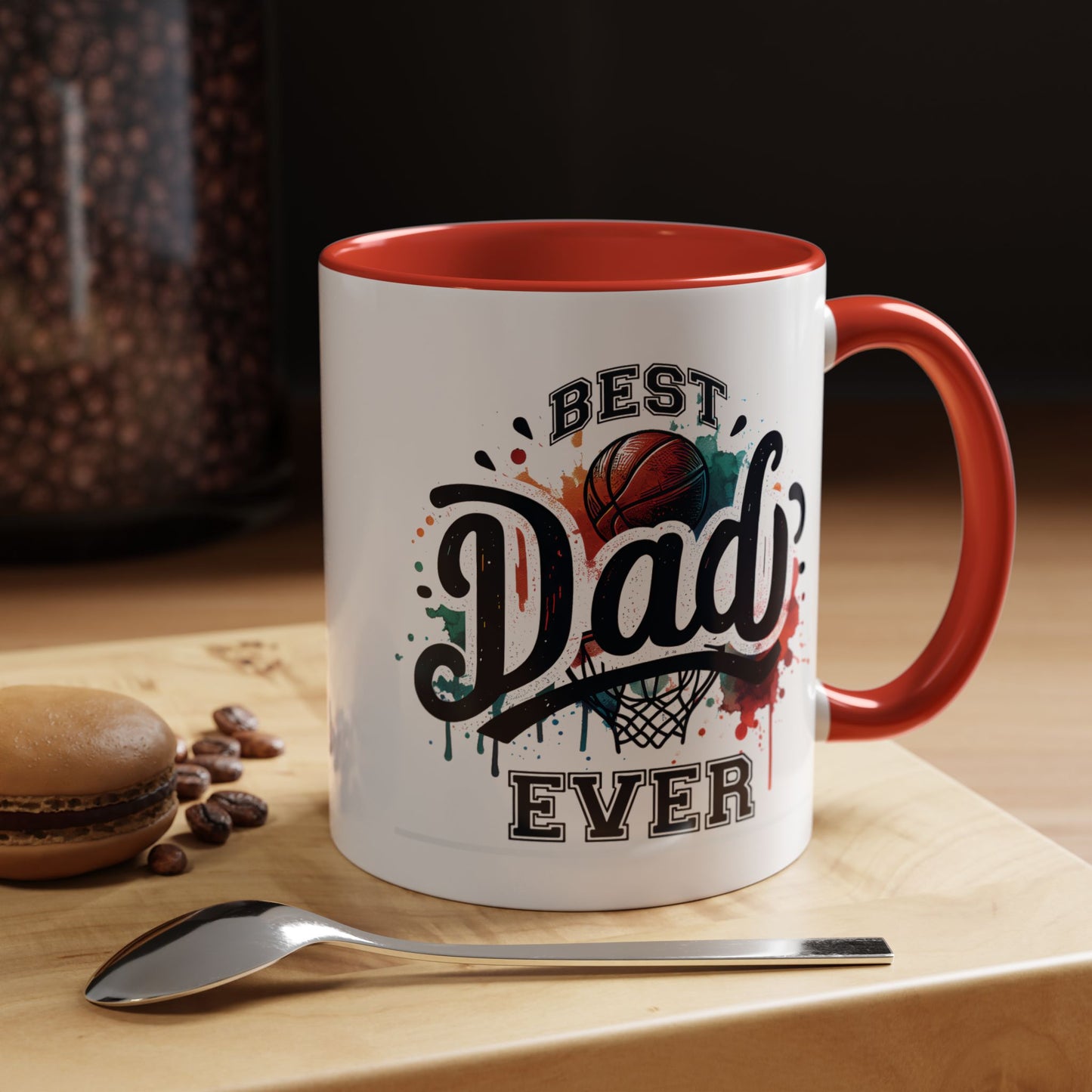 Father's Day Mug - Best Dad Ever Basketball
