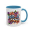 Wellness Mug - Good Vibes Only Graffiti Flowers