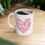 Anniversary Mug - Love You Heart Shaped Lettering