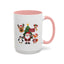 Christmas - Merry Christmas White Text Santa Reindeer Penguin Fox