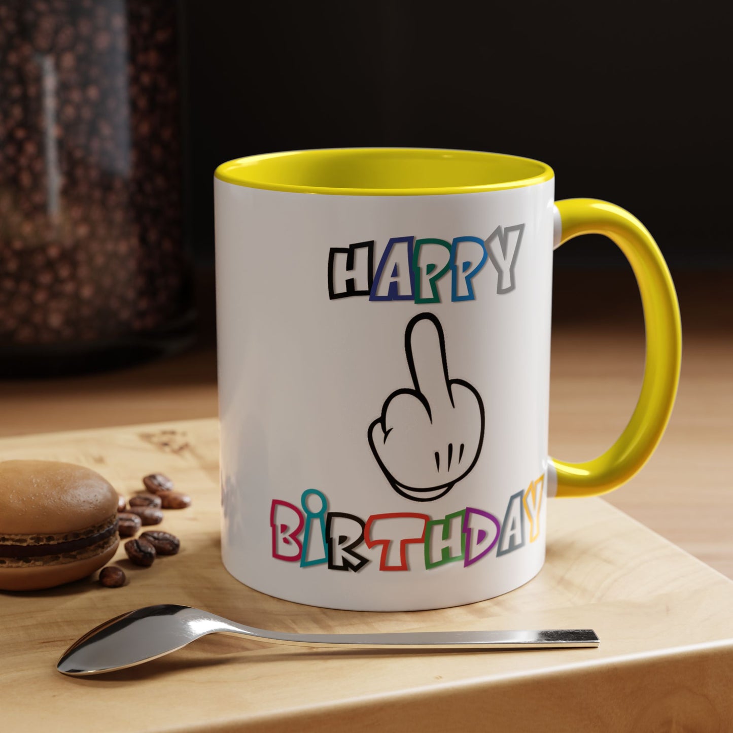Adult Mug - Happy Birthday Middle Finger