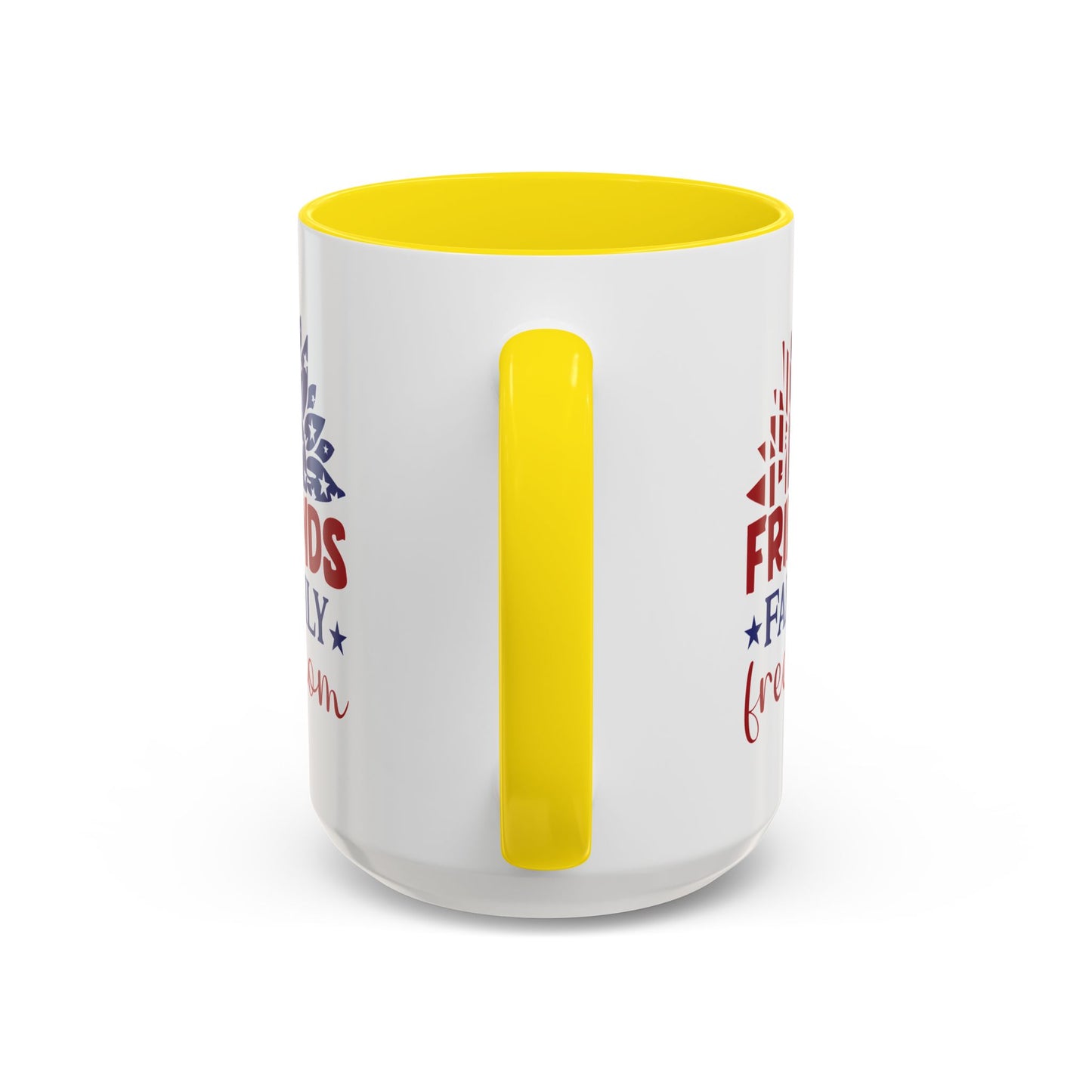 4th of July Mug - Friends Family Freedom Sunflower