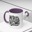 Christmas Mug - Merry Christmas Black Text Mistletoe