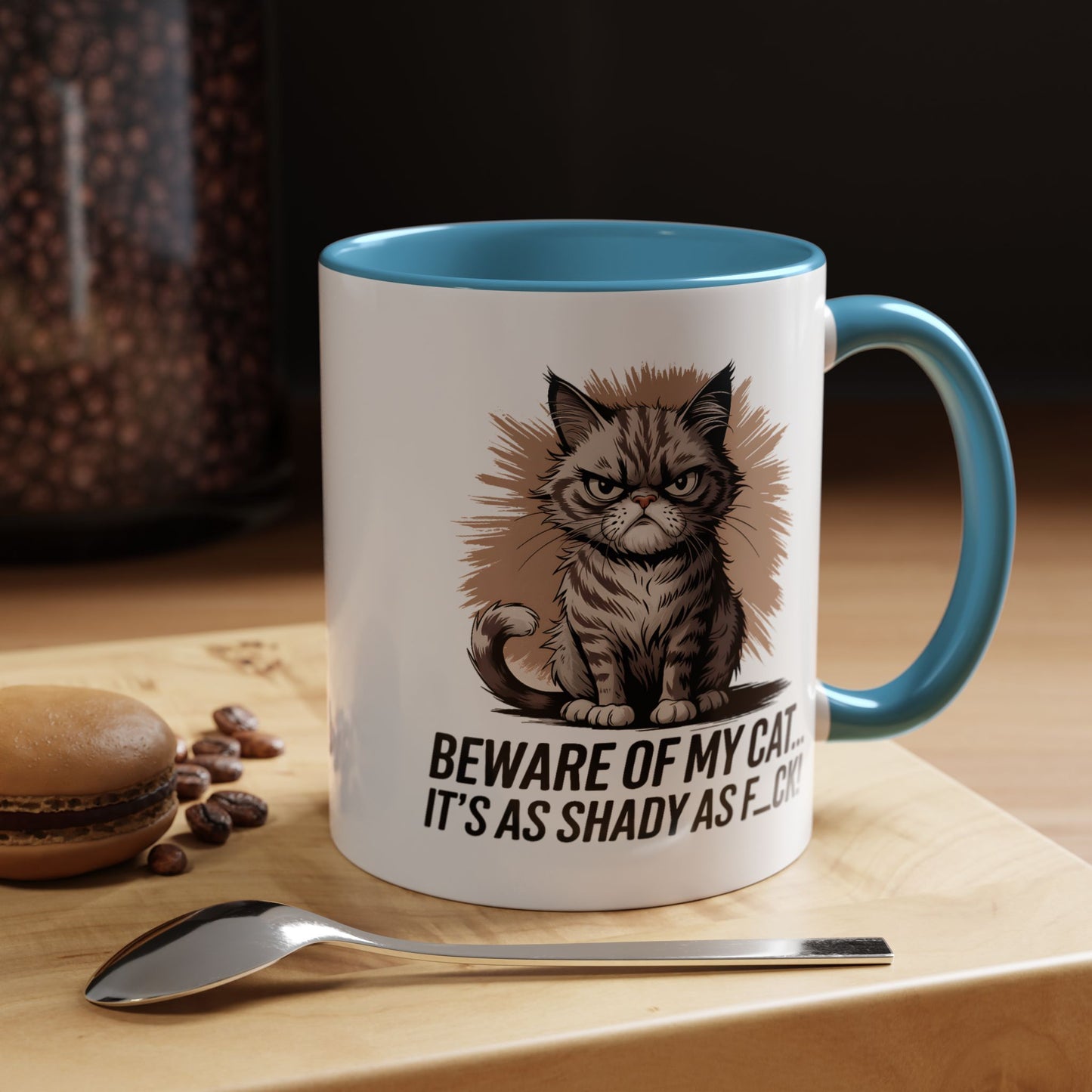 Humor Mug - Beware of My Cat