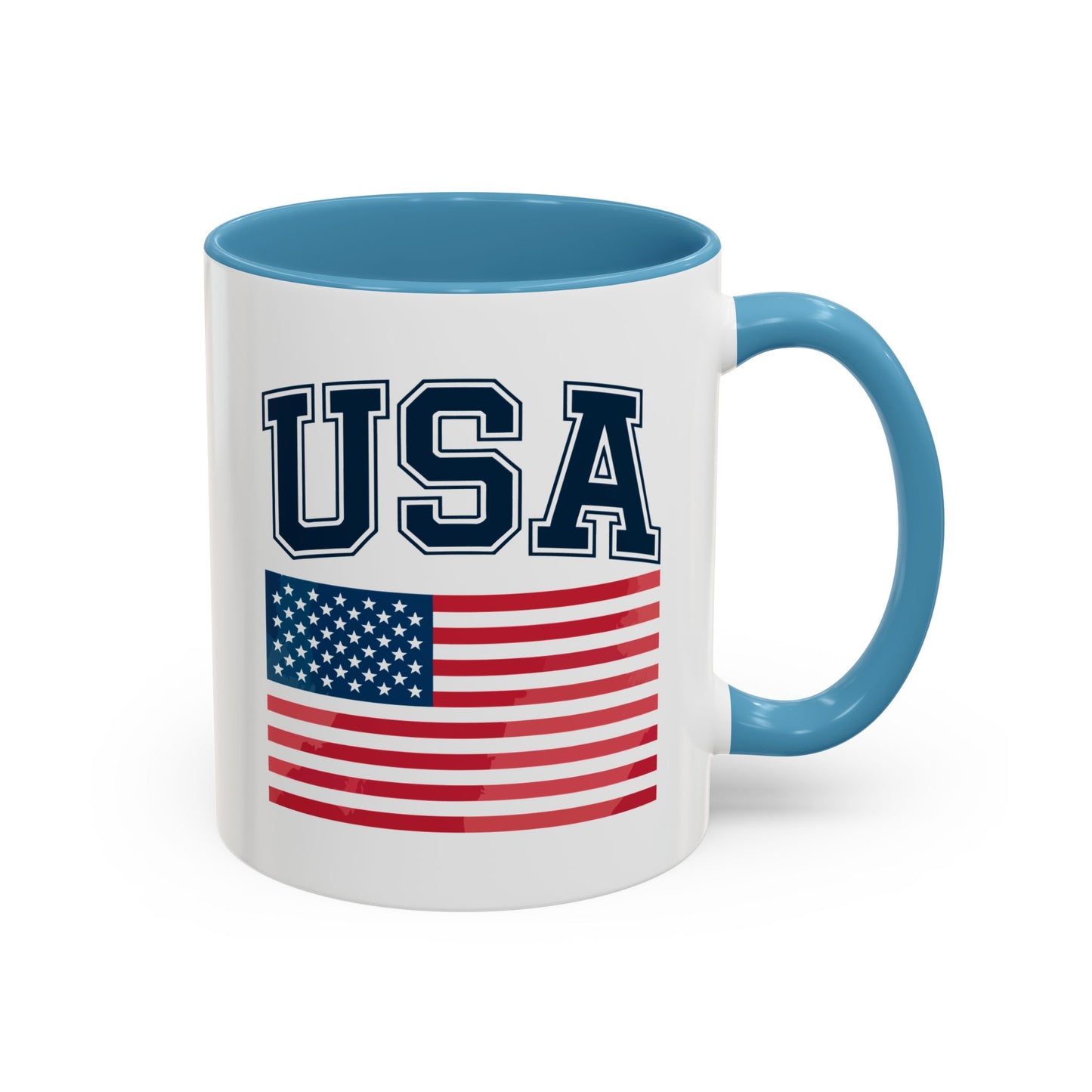 4th of July Mug - USA & Flag
