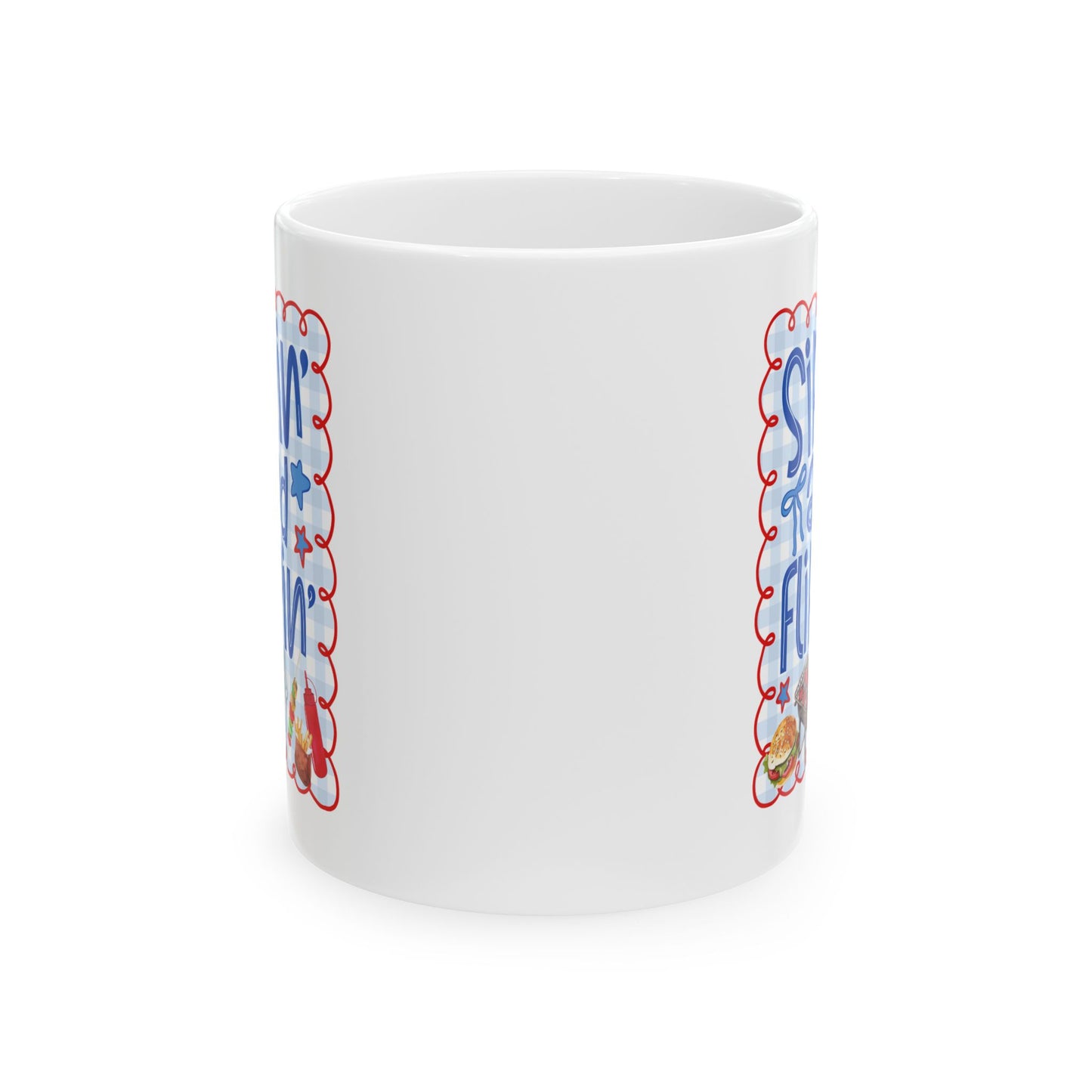 4th of July Mug - Sippin' and Flippin'