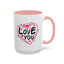 Valentine's Day Mug - Love You Heart Arrows