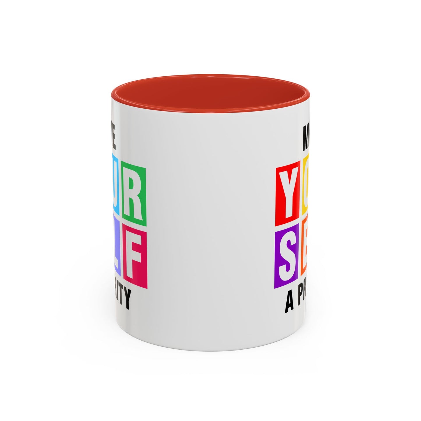 Wellness Mug - Make Yourself a Priority Colored Blocks