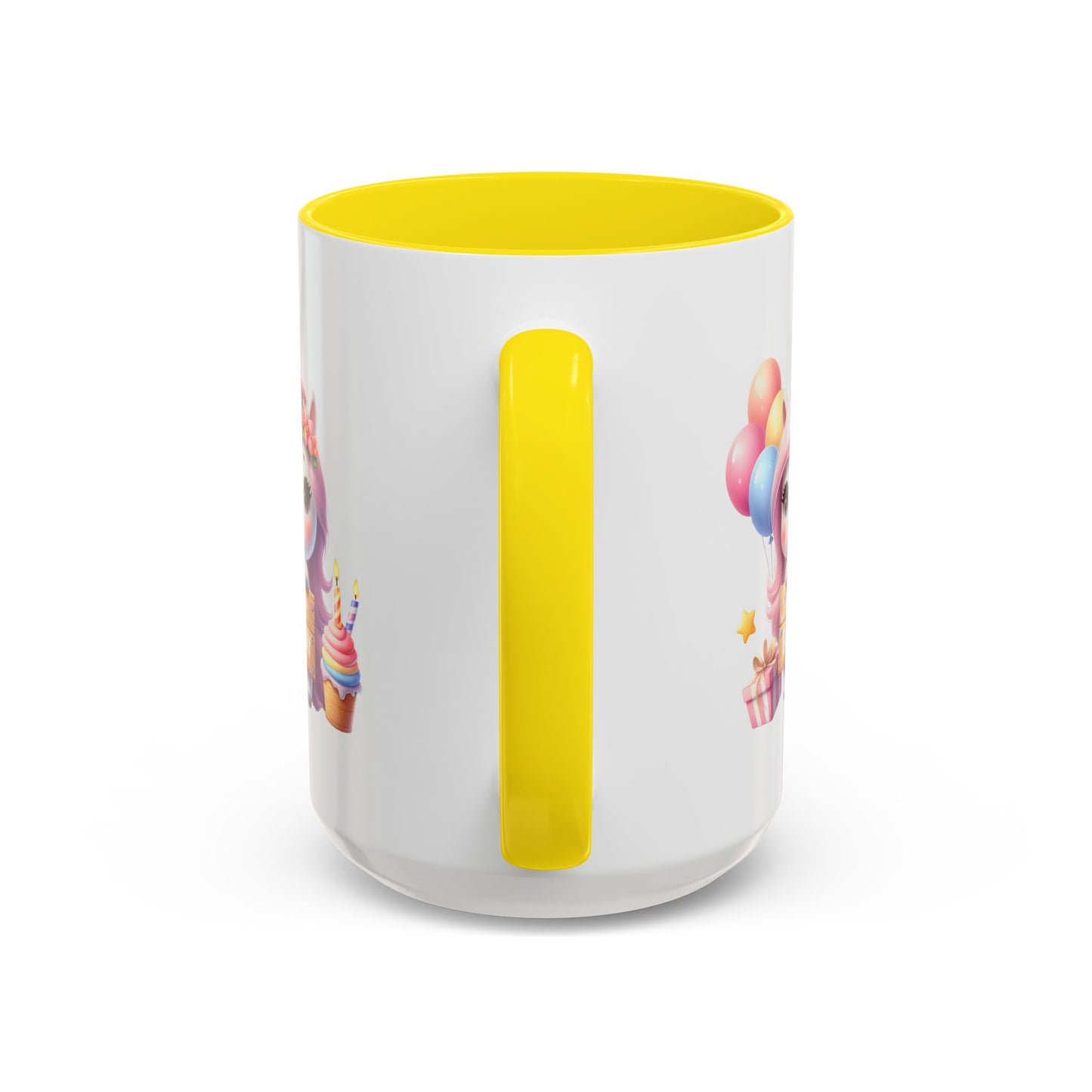 Birthday Mug - Girl Unicorn Happy Birthday Sign 2