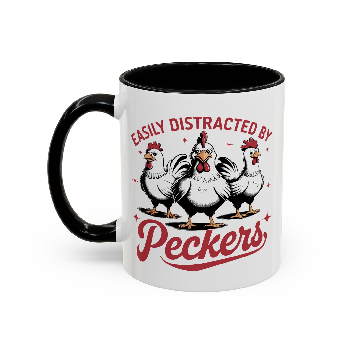 Humor Mug - Easily Distracted By Peckers
