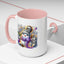Christmas Mug - Purple and Silver Snowman