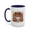 Christmas Mug - Candy Cane Lane White Text Ornaments Candy