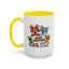 Christmas Mug - Merry Christmas Black Text Mouse Dog Cat Bird
