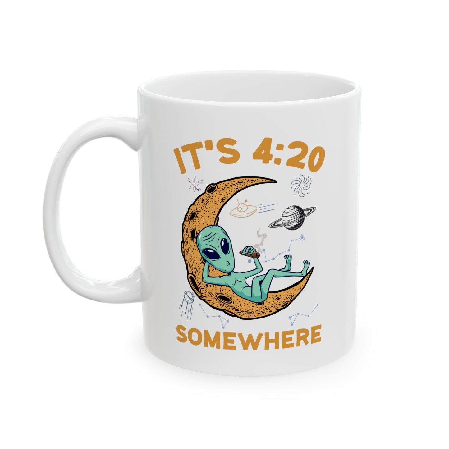 Alien Mug - It's 4:20 Somewhere