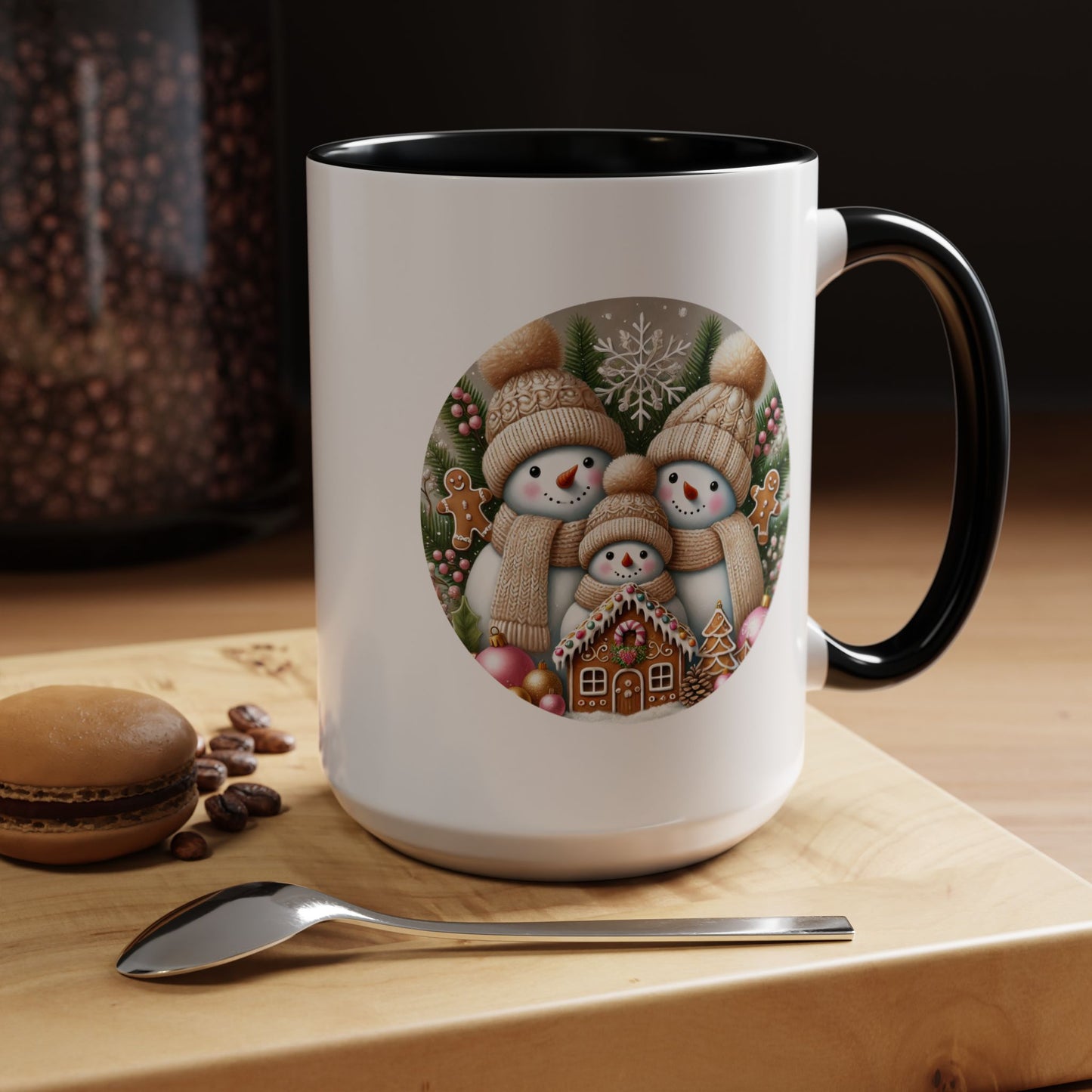 Christmas Mug - Gingerbread Snowman Family