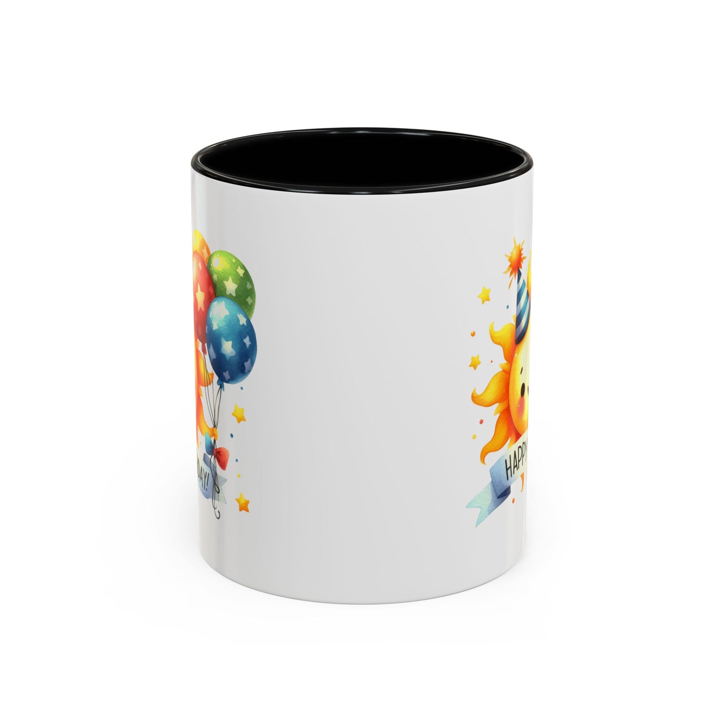 Birthday Mug - Happy Birthday Sun & Balloons