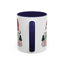 Christmas Mug - Merry Christmas Green & Red Text Red Hat