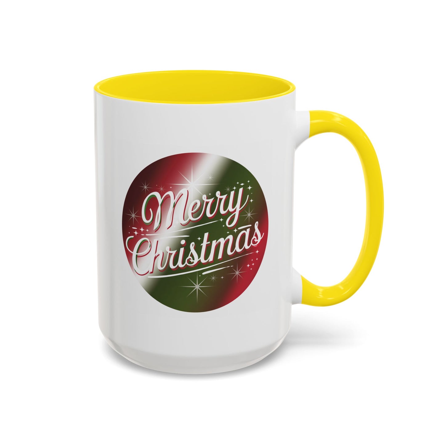Christmas Mug - Merry Christmas White and Red Text Decoration