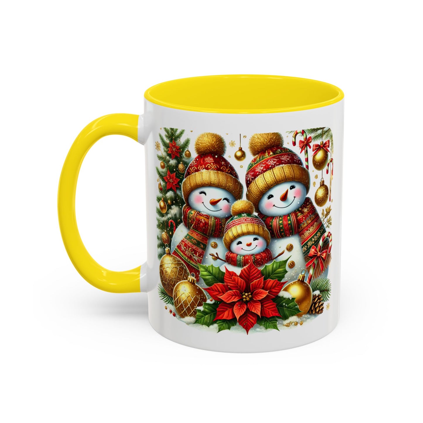 Christmas Mug - Gold Snowman Family 2