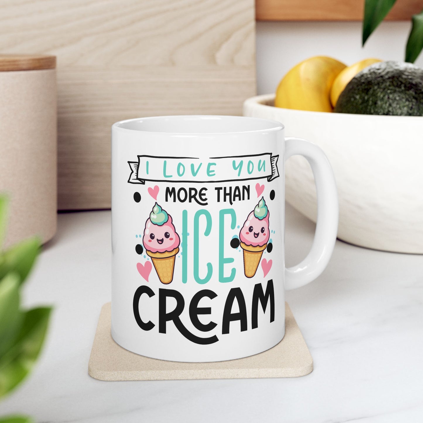 Anniversary Mug - I love You More Than Ice Cream