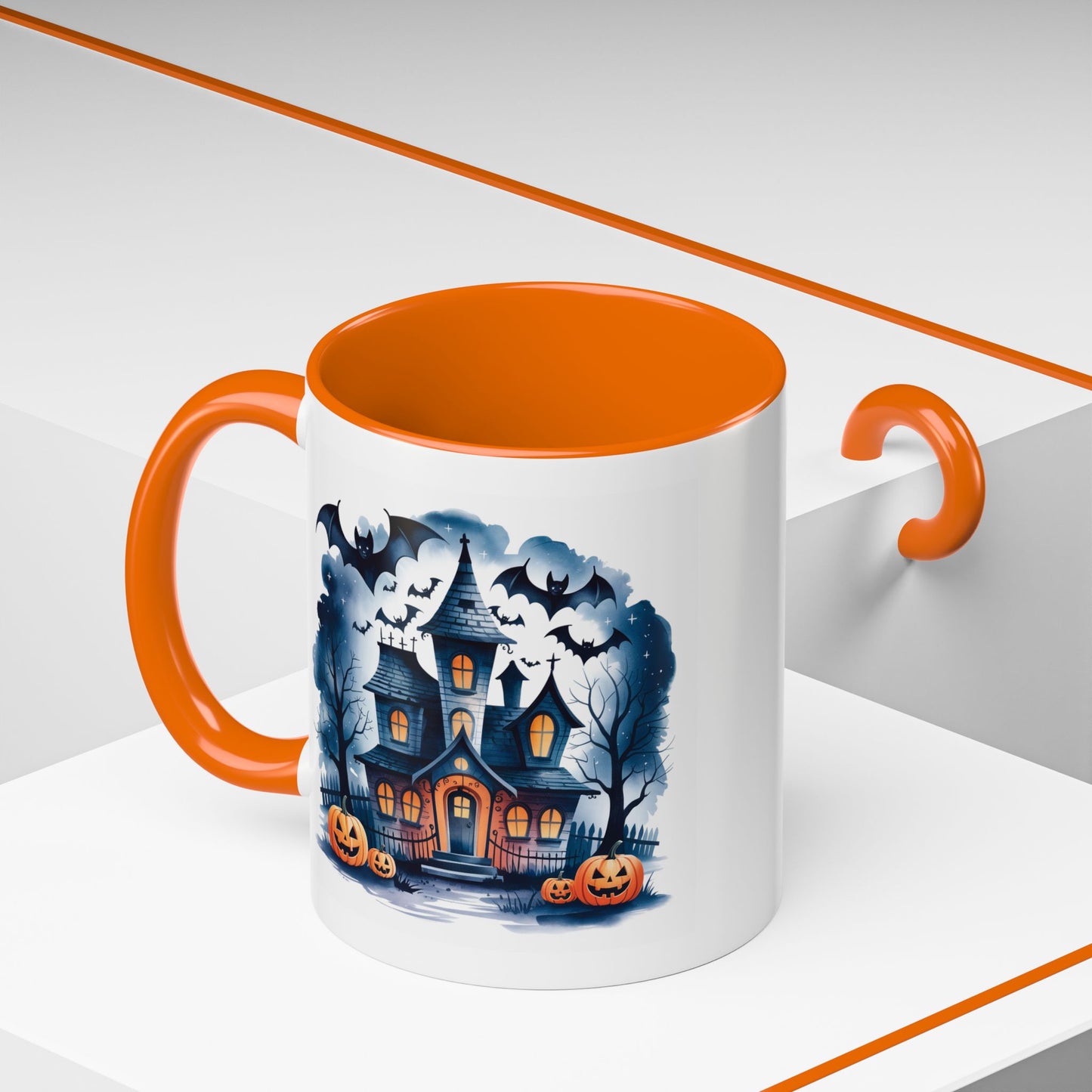 Halloween Mug - Bat Ghost House