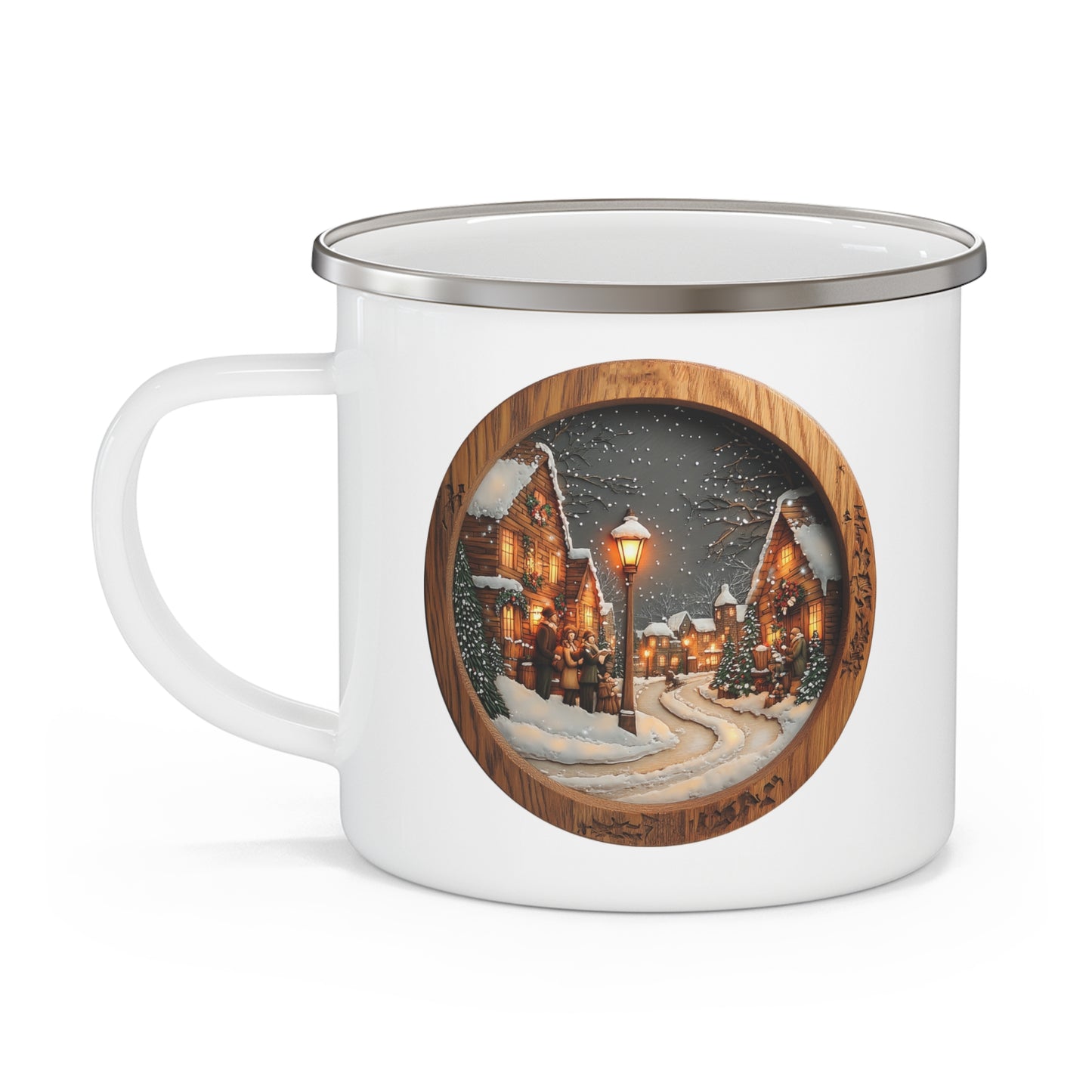 Christmas Mug - Village Lights Plaque