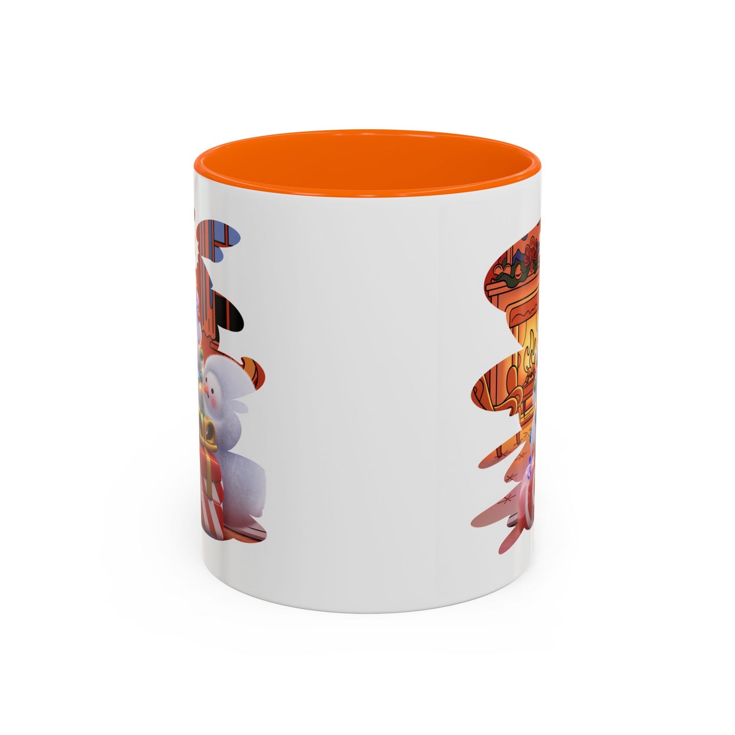 Christmas Mug - Snowman Tree Presents Fireplace