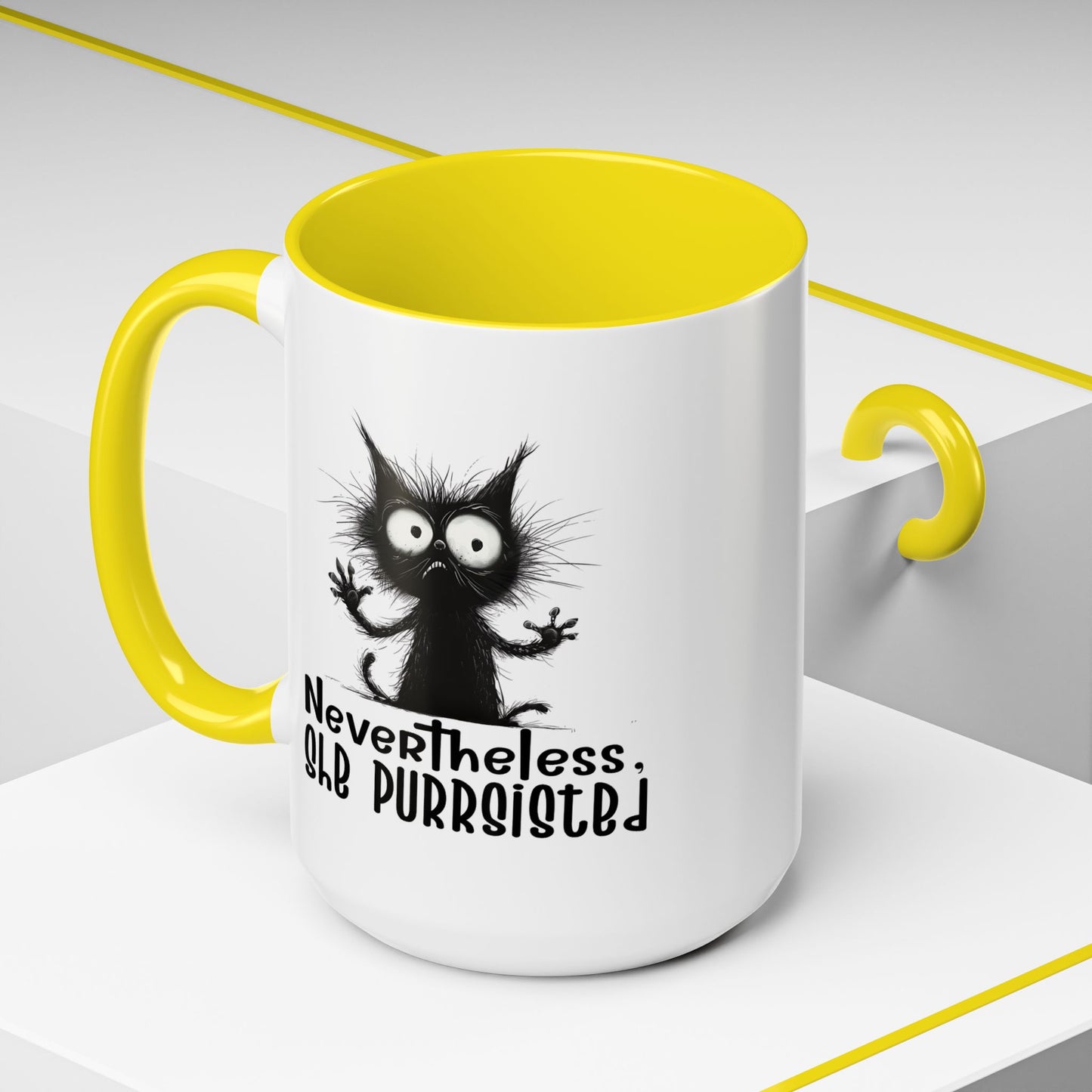 Animal Mug - Nevertheless, She Purrsisted