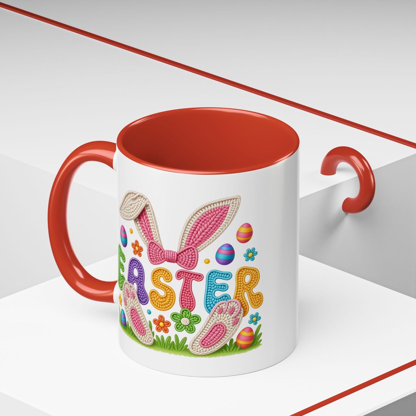 Easter Mug - Yarn Easter Bunny