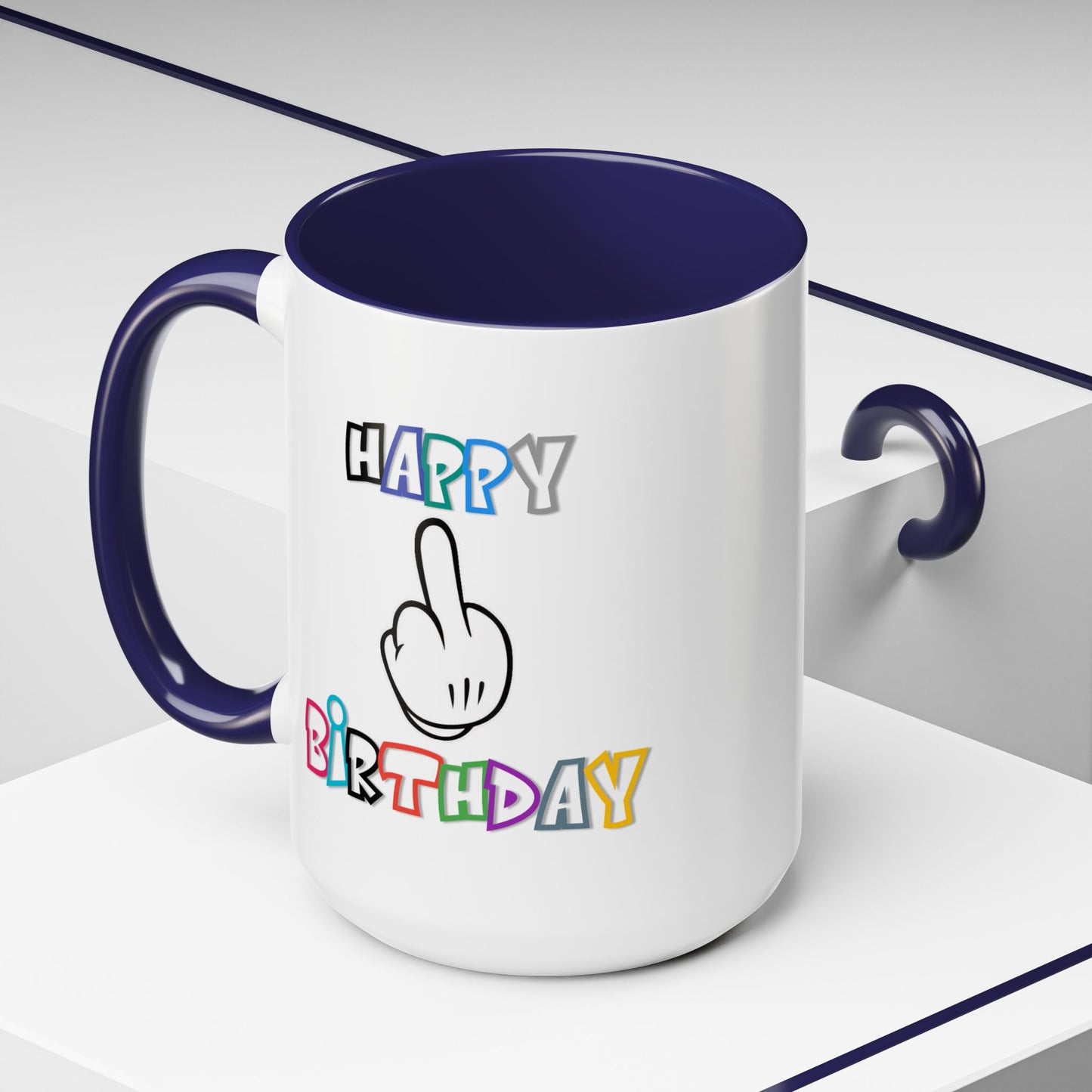 Adult Mug - Happy Birthday Middle Finger