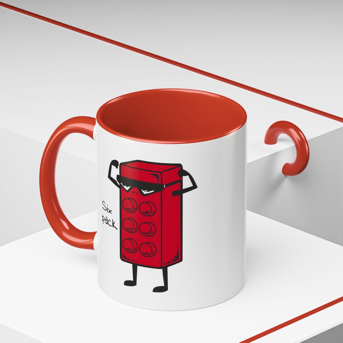 Humor Mug - Six Pack Lego Block